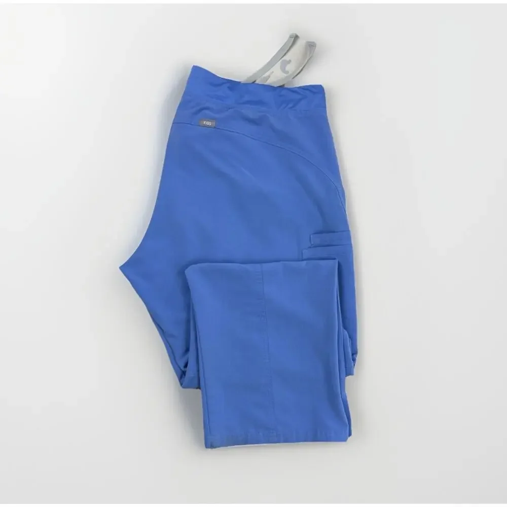 FIGS Kade Cargo Scrub Pant Womens XXL Blue Nurse Uniform Stretch T21004‎ 1356